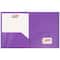 JAM Paper 9.5" x 11.5" Plastic 2 Pocket School POP Folders, 6ct.